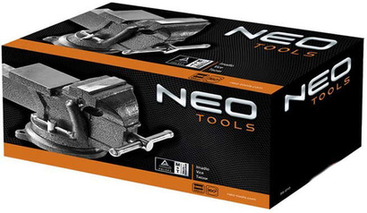 Imadło ślusarskie obrotowe żeliwne o długości szczęk 100 mm Neo 35-010