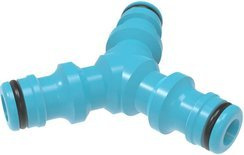 Łącznik trójnik do łączenia węży ogrodowych 1/2" i 3/4" BASIC Cellfast 51-205