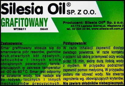 Silesia smar grafitowany 0,85kg