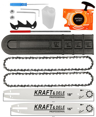 Pilarka łańcuchowa spalinowa 58 cm3 Kraft&Dele 40/45 cm KD10613