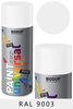 Farba szybkoschnąca emalia alkidowa biały połysk w sprayu RAL 9003 o pojemności 400 ml Biodur