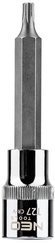 Końcówka Torx na nasadce ze stali CrV S2 o rozmiarze 1/2", T27 x 100 mm Neo 08-762