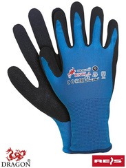 Rękawice ochronne RNYLA niebieskie rozmiar 10 Raw-Pol