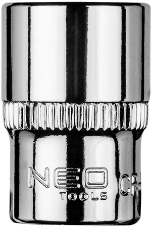 Nasadka sześciokątna krótka ze stali CrV o rozmiarze 1/4" 12 mm Neo 08-452