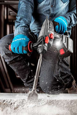 Młotowiertarka akumulatorowa z uchwytem SDS+ Energy+ 18V z silnikiem bezszczotkowym Graphite 58G027 body