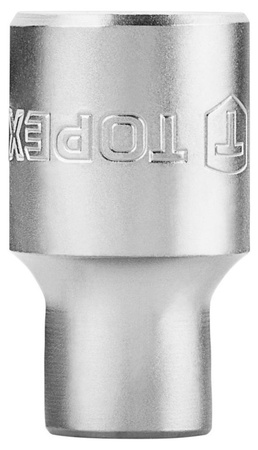 Nasadka sześciokątna krótka ze stali CrV o rozmiarze 1/2" 10 mm Topex 38D710