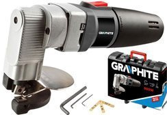 Nożyce do blachy prostej sieciowe o mocy 500 W + walizka Graphite 59G402