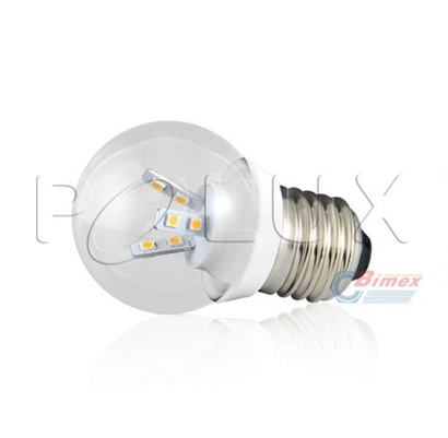 POLUX ŻARÓWKA KULA LED E27 3W CIEPŁA