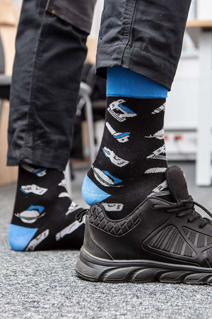 Skarpety męskie bawełniane kolorowe Graphite rozmiar 39-42