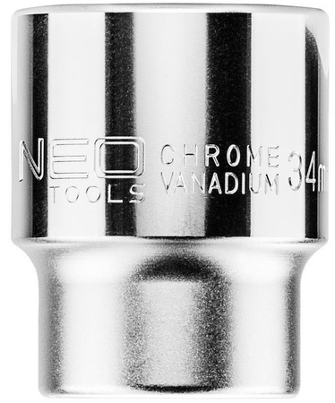 Nasadka sześciokątna krótka ze stali CrV o rozmiarze 3/4" 34 mm Neo 08-316
