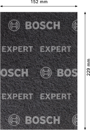 Bosch włóknina czarna EXPERT N880 152 x 229 mm do szlifowania i czyszczenia