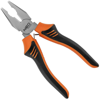 Zestaw szczypiec uniwersalne, boczne i wydłużone proste Neo 180 mm