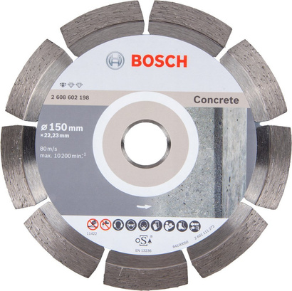 BOSCH TARCZA DIAMENTOWA 150MM PROFESSIONAL FOR CONCRETE DO CIĘCIA BETONU, CEGŁY