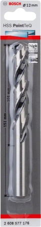 Wiertło kręte do metalu HSS POINTTEQ Bosch 12x151 mm