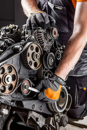 Klucz płasko-oczkowy HEX/V ze stali CrV o rozmiarze 13 mm Neo 09-413