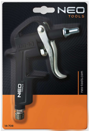 Pistolet do przedmuchiwania do kompresora z krótką dyszą Neo 14-708