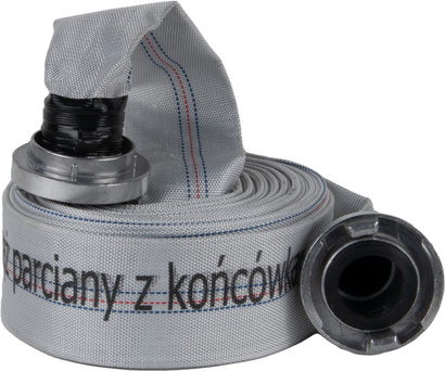 Wąż strażacki parciany zakuty ze szybkozłączem IBO 20 m 2 cale