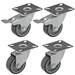 Zestaw 4 kół meblowych Rader 2xKPA-TPA 50S I 2xKPA-TPA 50S-HC