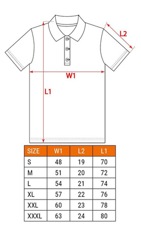 Koszulka polo NEO DENIM 81-606 rozmiar S