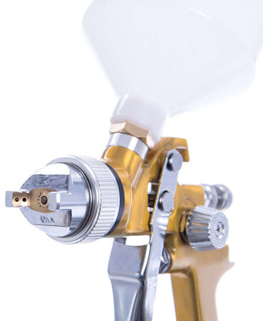 Pistolet lakierniczy z górnym zbiornikiem o pojemności 0.6 l i średnicy dyszy 2.5 mm Auarita F600 SPEED HVLP MAGNUM