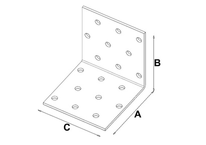 KĄTOWNIK MONTAŻOWY ŁĄCZNIK KM4 60x60x60 x 2,0mm