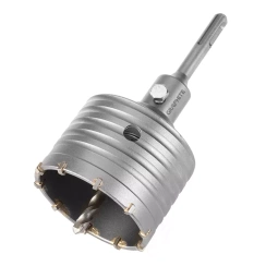 Otwornica widiowa 80 mm z adapterem SDS+ oraz wiertłem pilotującym Graphite