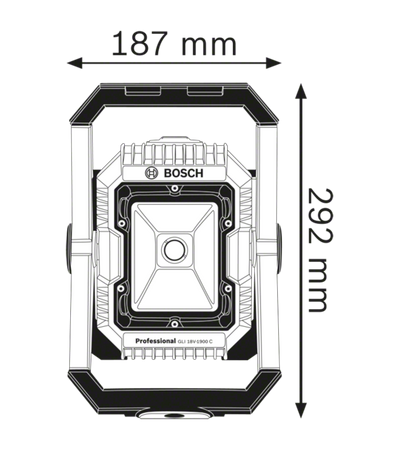 Bosch lampa latarka akumulatorowa LED Bosch Professional GLI 18V-2200 C body korpus