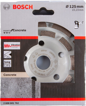 Tarcza diamentowa garnkowa do betonu Bosch o średnicy 125 mm