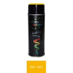 UniversalColor żółty świetlisty połysk spray 400 ml - farba uni RAL 1023