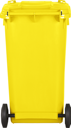 Kosz pojemnik na odpady 240 L żółty MIRPOL