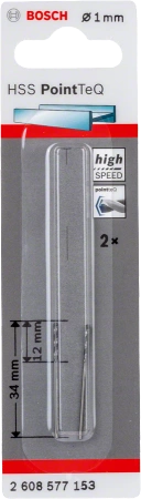 Wiertło kręte do metalu HSS POINTTEQ Bosch 1x34 mm 2 sztuki