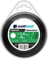 Żyłka tnąca do kosy okrągła PREMIUM LINE Cellfast 2,4 mm x 15 m 35-033