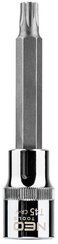 Końcówka Torx na nasadce ze stali CrV S2 o rozmiarze 1/2", T45 x 100 mm Neo 08-765