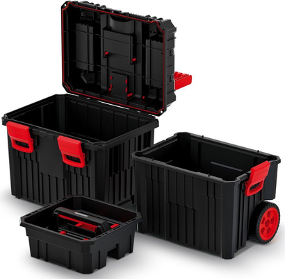 Skrzynka narzędziowa walizka na kółkach o wymiarach 45 x 36 x 64 cm Kistenberg Heavy