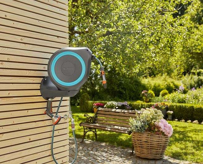 Bęben naścienny zwijacz Gardena RollUp S wąż 15 m