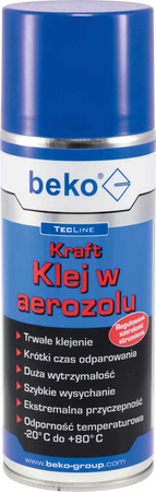 Klej w aerozolu TecLine Kraft o pojemności 400 ml Beko
