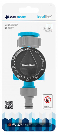 Sterownik zegar mechaniczny do nawadniania ogrodu Cellfast Ideal do kranów 3/4" i 1" 52-090