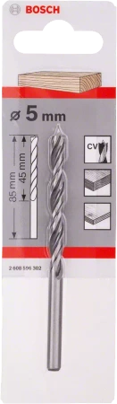 Wiertło spiralne do drewna Bosch 5x85 mm