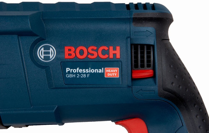 Młotowiertarka sieciowa o mocy 880W z energią udaru 3,2 J SDS-Plus Bosch Professional GBH 2-28F + uchwyt