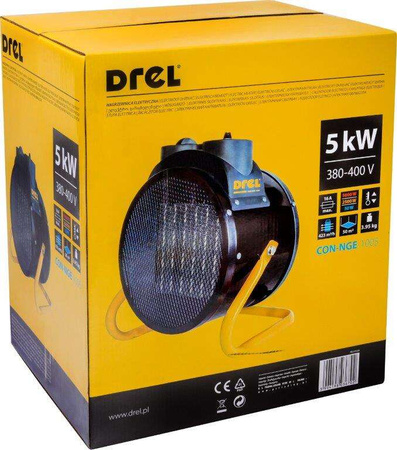 Nagrzewnica elektryczna DREL 5kW 400V z termostatem