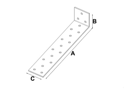 KK1 KĄTOWNIK KOTWOWY ŁĄCZNIK CIESIELSKI 200x40x40