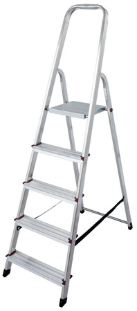 Drabina wielofunkcyjna aluminiowa + podest Krause Corda 1x5