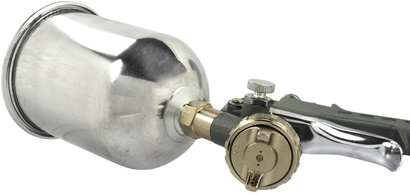 Pistolet lakierniczy z górnym zbiornikiem o pojemności 0.5 l i średnicy dyszy 1.5 mm GEKO