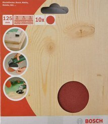 BOSCH ZESTAW KRĄŻKÓW SZLIFIERSKICH D125 10 SZT