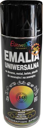 EuroColor szary antracyt połysk spray 400 ml farba akrylowa RAL 7016