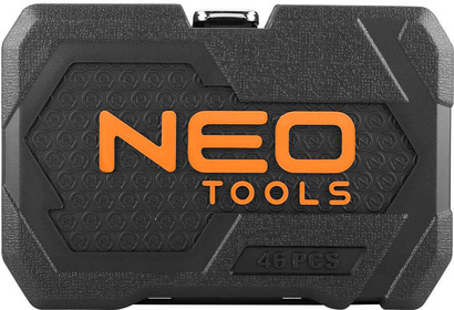 Zestaw kluczy nasadowych 1/4" 46 elementów Neo 10-004