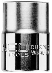 Nasadka sześciokątna krótka ze stali CrV o rozmiarze 3/4" 24 mm Neo 08-304