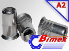 M6 nitonakrętka nierdzewna A2 1,5-4,5 stożek 10szt