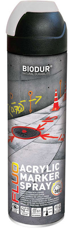 Spray geodezyjny do znakowania asfaltu, drewna, metalu, betonu i szkła 24x500ml biały