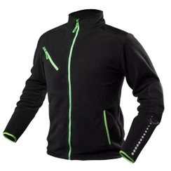 Bluza polar PREMIUM wzmocniona z Cordury czarna XXXL NEO TOOLS 81-507-XXXL